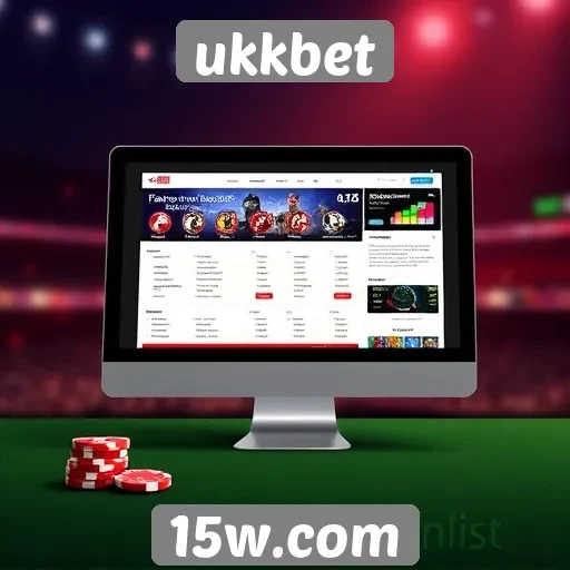 Análise da interface do usuário do site ukkbet